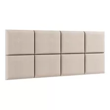 Cabeceira Cama Box Casal 140x90 Cm Auto Colante Suede