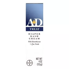 Crema A+d Diaper Rash Zinc Oxide Dimeticona, 4 Oz Pack2