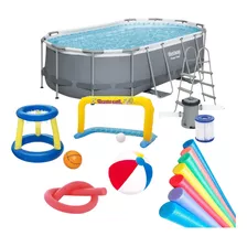 Piscina Bestway 7250 Lts + Bomba + Regalos - Mundo Trabajo