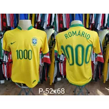 Camisa Brasil Comemorativa 1000 Gols Do Romário 2007 Oficial