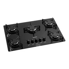 Fogão Cooktop Gás Realce Atalanta 5 Bocas Preto 127v/220v