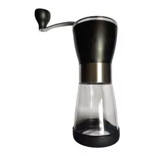 Molinillo De Café Manual Ceramica Acero Y Plastico Negro