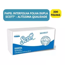 Papel Toalha Interfolha Folha Dupla Kleenex 200fls