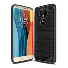 Carcasa Motorola G6 Play Con Acabados Fibra Carbono