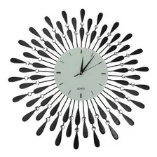 Lulu Decoracion Reloj De Pared Con Diseño De Gotas Negras