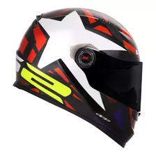 Capacete Ls2 Ff358 Starwar White Red 62 Cor Vermelho