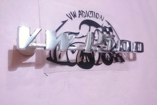 Emblema Letrero Vw 1500 Vocho Tapa Motor Metal Aluminio Vw Foto 4