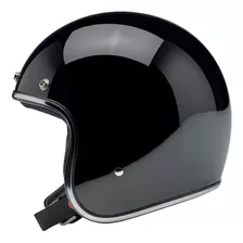Casco Para Moto Biltwell Bonanza Dot Talla Xl Color Negro