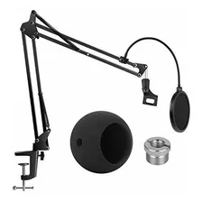 Soporte De Micrófono Ajustable Blue Snowball Y Blue Sn...