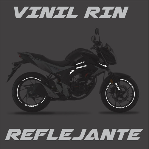 Kit Sticker Reflejantes Para Rin Honda Invicta  + Regalo Foto 5