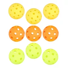 Pelotas De Pickleball De 40/26 Hoyos Para Uso Interior Y Ext