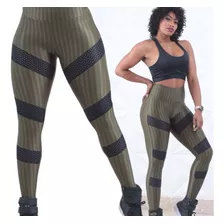 Calza Legging Deportiva Texturada Fit 3d Poliamida Calidad 