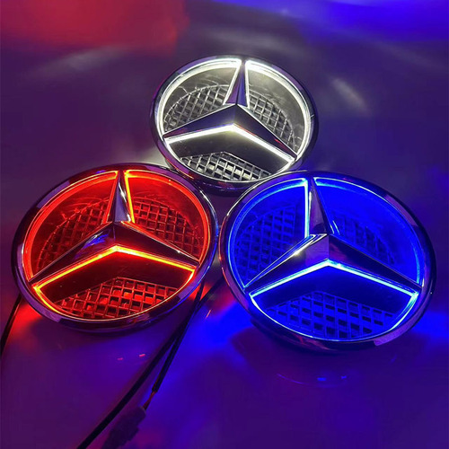 Emblema Led Frontal Aplicado Al Mercedes Benz E300 Glk350 Cl Foto 7