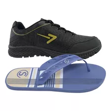 Kit Tenis Masculino E Chinelo Tamanho Especial Do 45 Ao 49