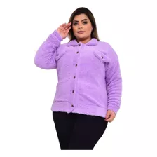  Casaco Teddy Plus Size 