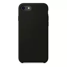 Capa Capinha Silicone Compatível iPhone 7 8 Se + Película 3d Cor Preto Nome Do Desenho Película Preta