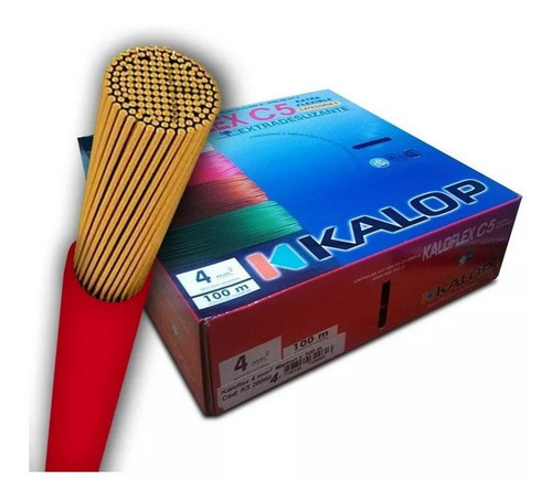 Cable Unipolar Kalop Normalizado Iram 4mm Cat.5 Xrollo 50m