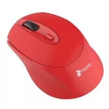 Mouse Nextep Inalámbrico Ergónomico Usb 1600 Dpi Bater /vc Color Rojo