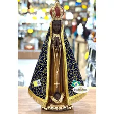 Imagem Nossa Senhora Aparecida 34cm Manto Trabalhado Strass