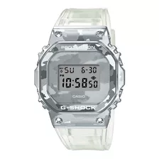 Relogio G-shock Gm-5600scm-1dr Transparente Metal