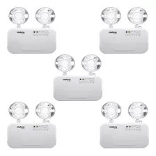 5 Bloco De Iluminação Bla 1200 Intelbras 4 Horas Autonomia Cor Branco 110v/220v