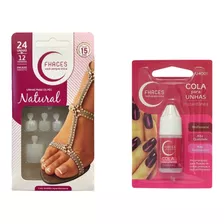 Kit Unhas Para Pés Fhaces Natural + Cola 3g