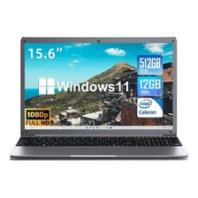 Sgin Laptop De 15.6 Pulgadas, 12 Gb Ddr4 512 Gb Ssd, Windows