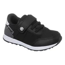 Tênis Infantil Masculino Ortopé Jogger Jr Preto E Grafite