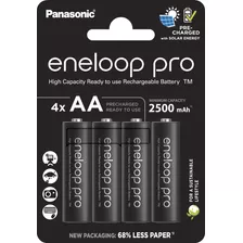 Panasonic Eneloop Pro Bk-3hcde/4be Pilha Recarregável Aa Cilíndrica Kit De 4 Unidades