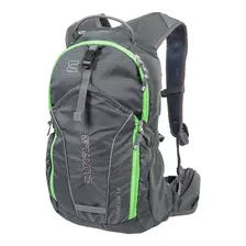 Mochila Curtlo Trail Lite Cinza E Verde 14 Litros Desenho Do Tecido Liso