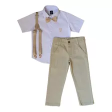 Conjunto Social Infantil Menino - Calça - Camisa Manga Curta