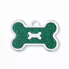 Placa De Identificacion De Perro Anti-perdida Con Purpurina