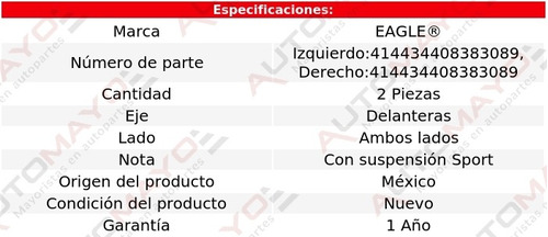 2-bases Para Amortiguador Del Cadillac Sts 8 Cil 4.4l 05-07 Foto 2