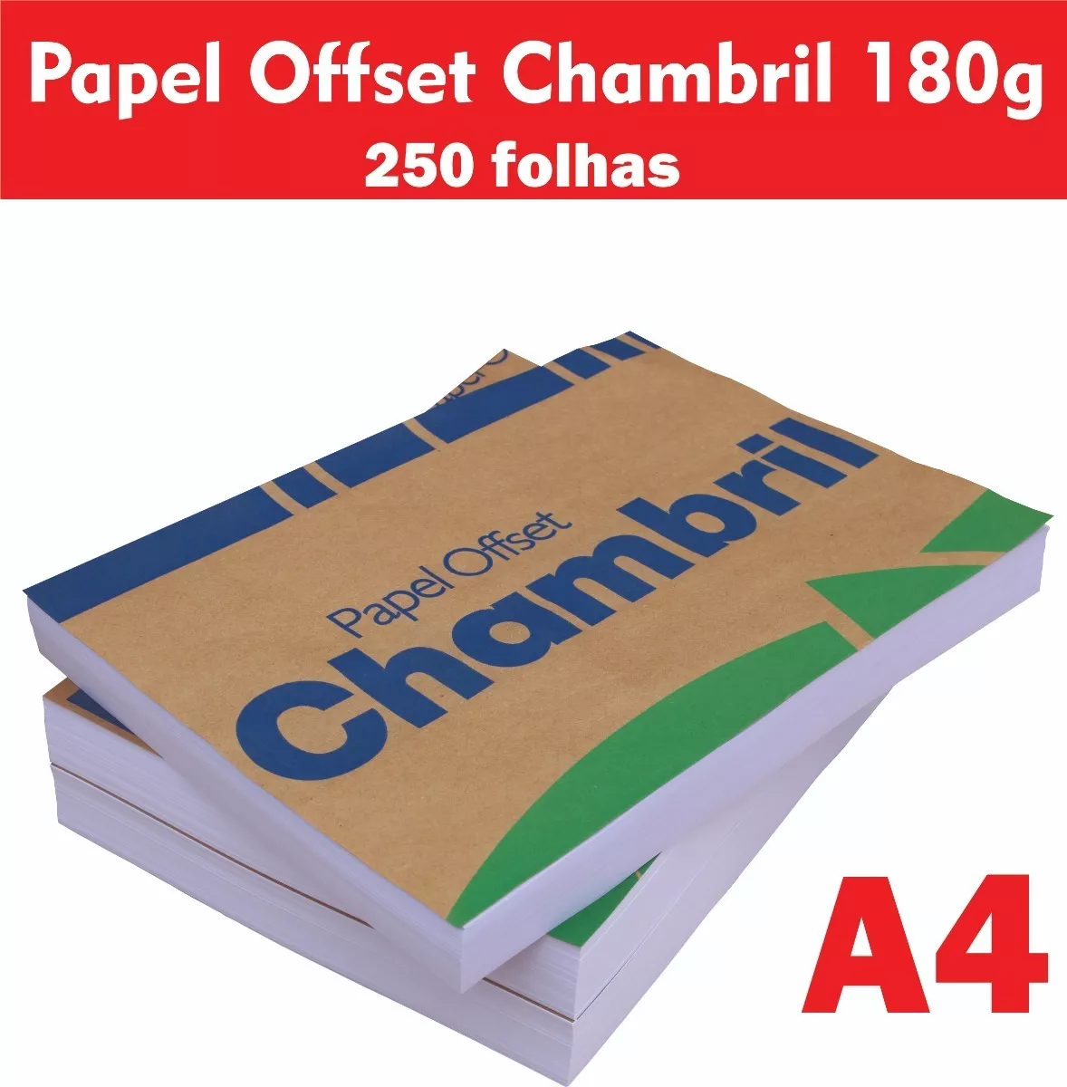 Papel Offset Chambril 180g A4 ( 250 Folhas )