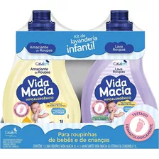 Kit Lava Roupas E Amaciante Glicerina Camomila 1 Litro Cada