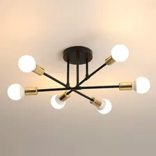 Lámpara Colgante De Techo Moderna Con 6 Luces E27