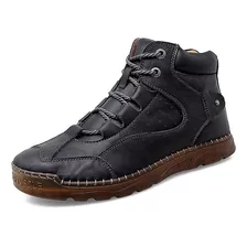 Hombres Casual Zapatos De Cuero Botas Senderismo Caminar