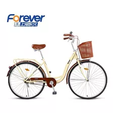 Bicicleta Mujer Adulta Aro 26 Canasto Forever Paseo