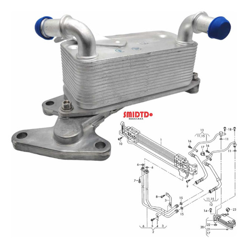 Enfriador D Aceite Transmision Vw Passat Komfort Wagon 08-10 Foto 3