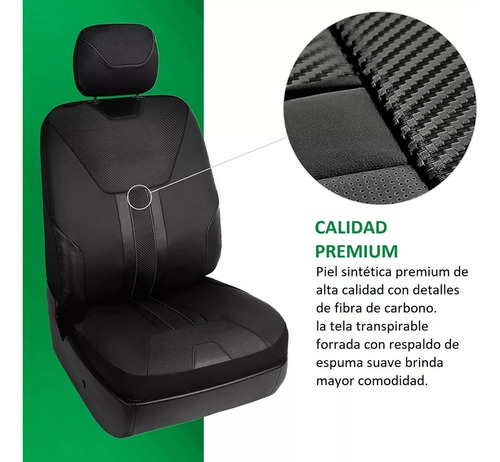 Cubreasientos Delanteros Antimicrobianos Toyota Fortuner Foto 3