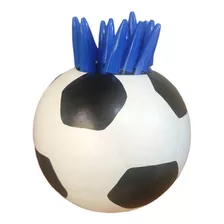 Porta Lápis Ou Vaso Formato De Bola Futebol Ceramica