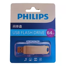 Memoria Usb 3.2 Usb Tipo C 64 Gb Flash Giratoria Philips