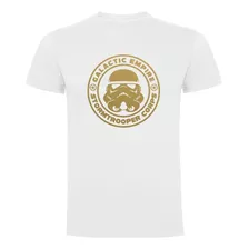 Polera Sport Algodón Color Blanco Stormtrooper Star Wars