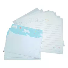 Papel De Carta Coleção Letter Set Animal Urso Polar 