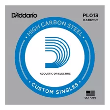 Corda Avulsa Para Guitarra .013 D Addario Plain Steel Pl013