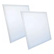 Kit 2 Painel Plafon 36w Quadrado Branco Frio Quente Neutro Cor Bq 3000k