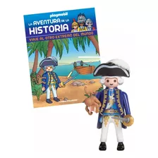 Figura Playmobil + Libro Viaje Al Otro Extremo Del Mundo