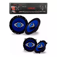 Mp3 Player Automotivo Bluetooth + 4 Falante 5 + 6 Hurricane