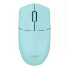 Mouse Optico Usb Noga Ngm-621 Pc Notebook 3 Botones 1000 Dpi Color Celeste