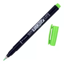 Rotulador Punta Pincel Neon Green Ws-bh92 Fudenosuke Tombow